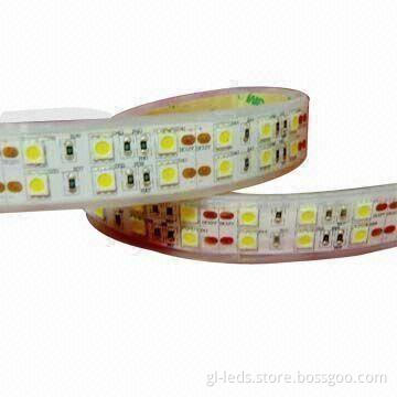 Dual-row flexible LED Strip with 24V DC Working Voltage and 3538 or 5050 SMD LED Light Source
